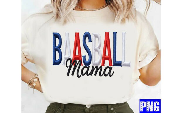 Baseball Mama Embroidery PNG, Baseball G