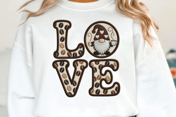 Coffee Gnome Embroidery Design: A Cozy Charm for Craft Sellers