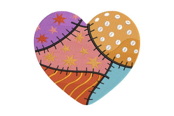 Colorful Heart Patch Embroidery: A Designer Review