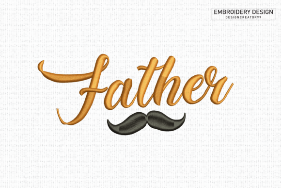 Dad Embroidery: A Father-Focused Design for Craft Fair Appeal