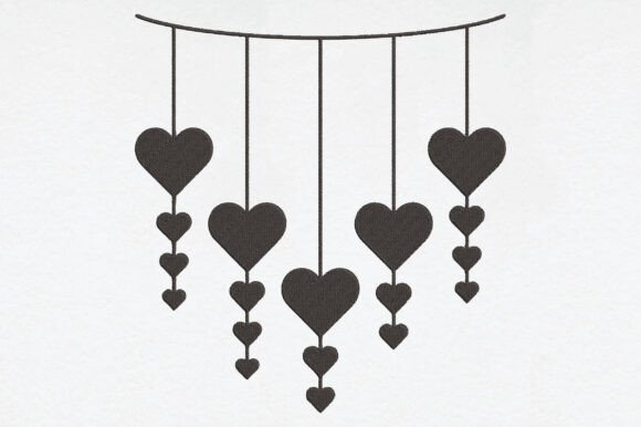 Hanging Hearts Silhouette Embroidery: A Minimalist Romance for Real Projects