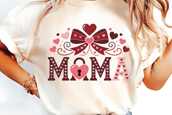 MAMA PNG Faux Embroidery for Valentine Projects