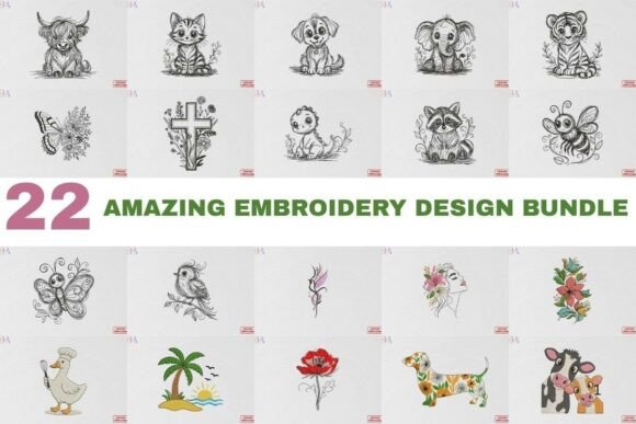 Reviewing the Amazing Line Art Embroidery Bundle for Seasonal Crafts