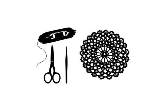 Seasonal Embroidery Design Review: Embroidery Badge Crafting Tools Flat Des