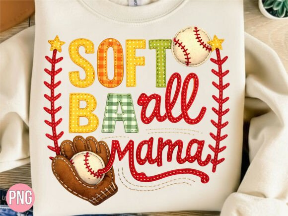 Softball Mama Faux Embroidery Design Review