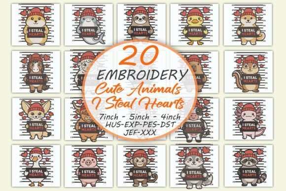Valentine’s Day Cute Animals Embroidery Bundle Review