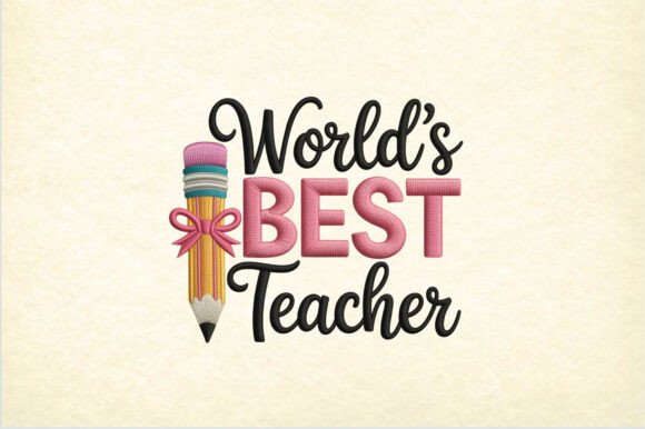 World's Best Teacher Embroidery Design Review